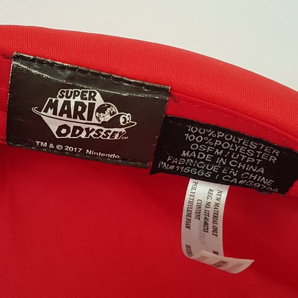 Vintage NINTENDO 2015 Super Mario Plush Toy & 2017 Super Mario Odyssey Cappy Hat - Picture 14 of 16